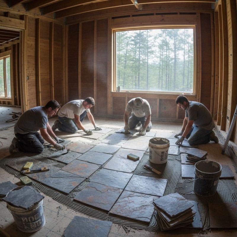 Slate Floor Installation in Kansas City, KS